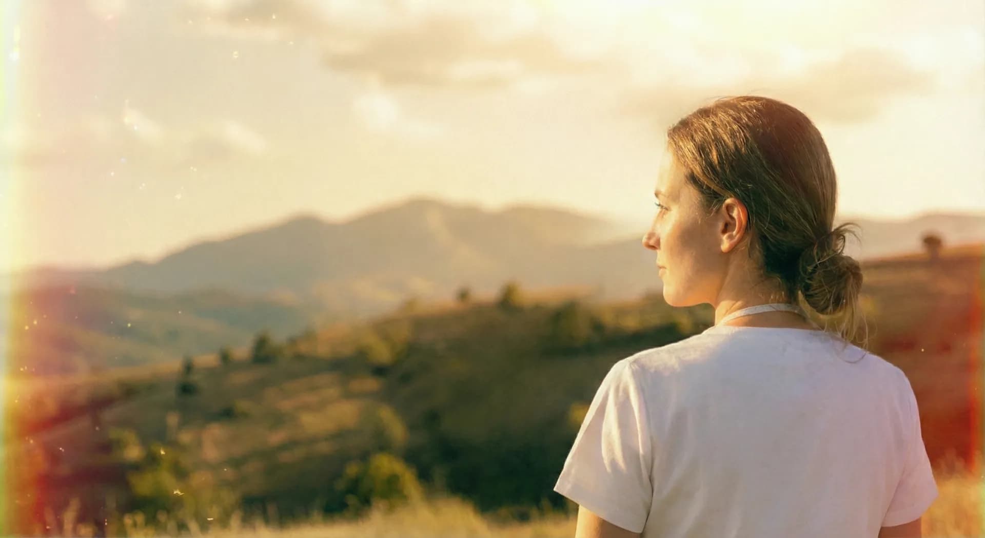 Medical professional looking forward with empathy